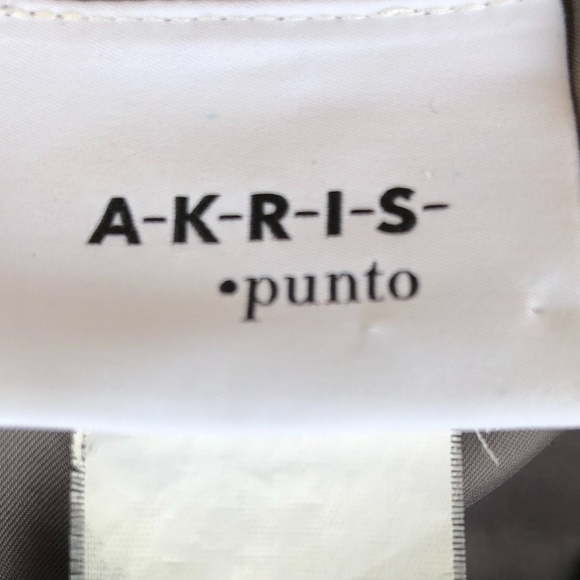 AKRIS PUNTO GRAY JERSEY VISCOSE scooba front zipper DRESS SZ 4 POCKETS - Picture 11 of 13